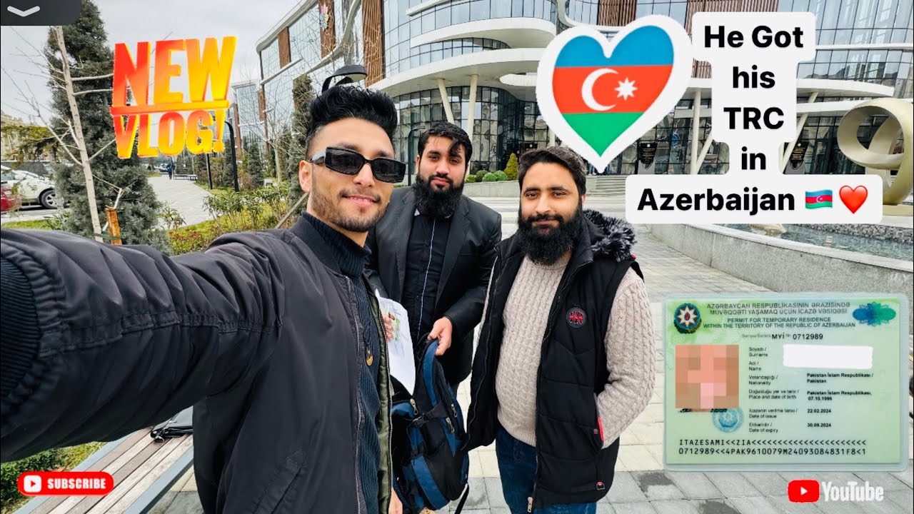 Student TRC in Azerbaijan 🇦🇿❤️🇵🇰| He got is ID finally 🇦🇿✌️| Vlog | 2024 | Sam'svlogs❤️