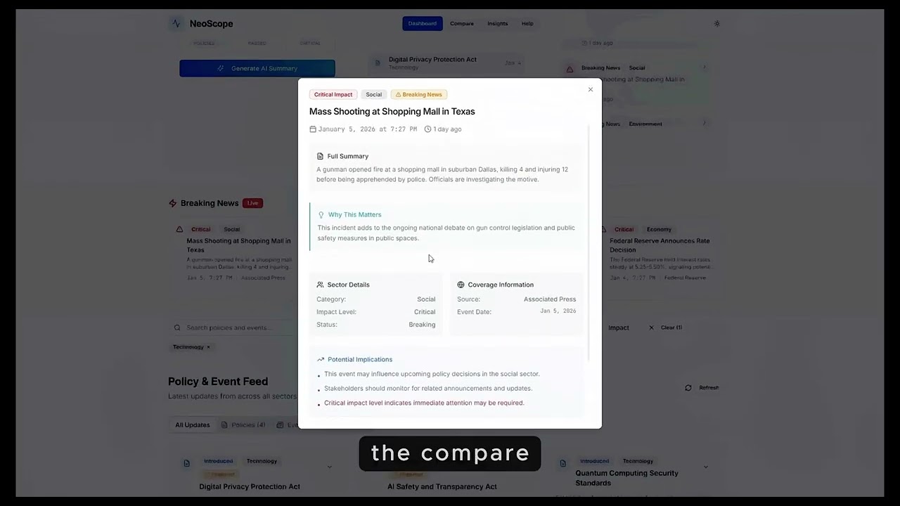 NeoScope: Understanding What’s Changed in the World with AI