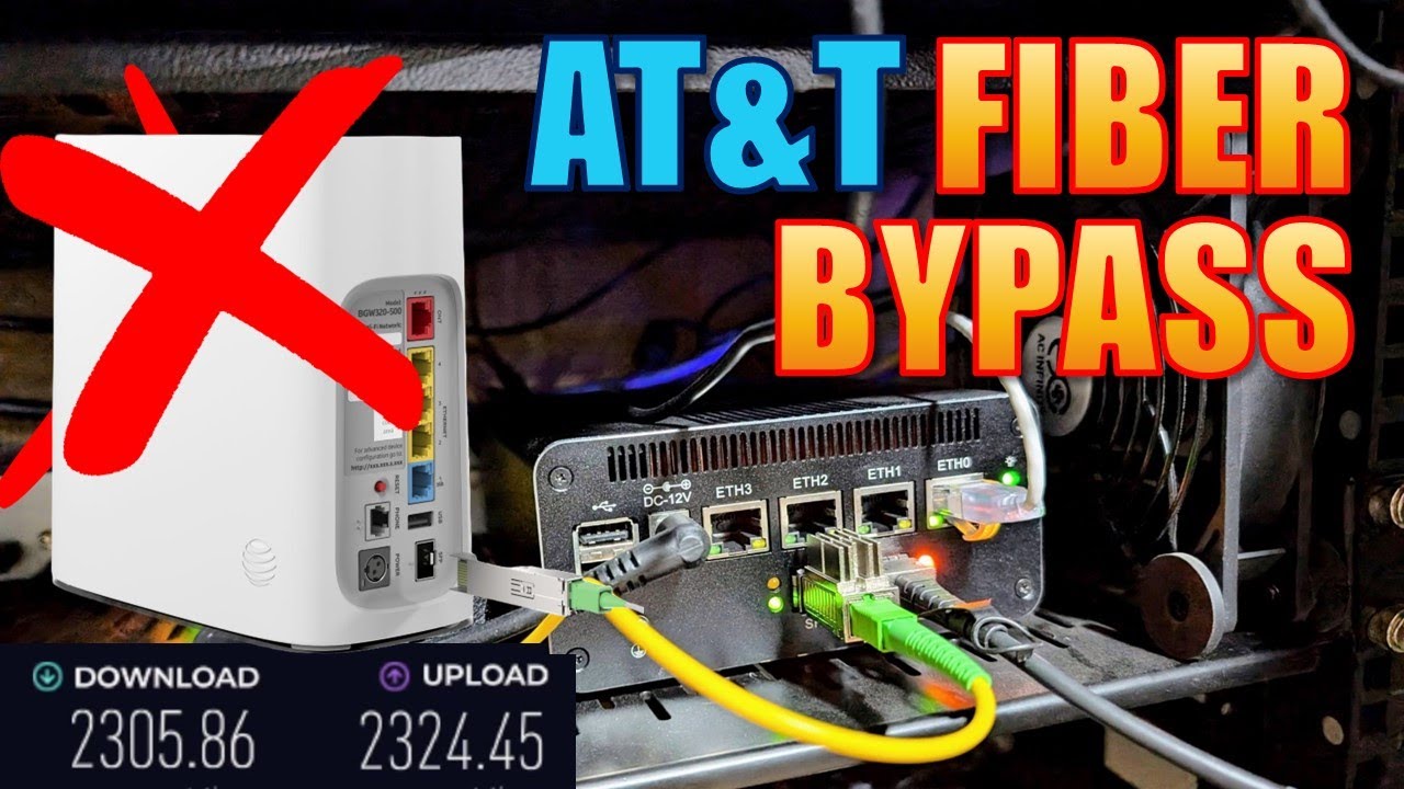 How To Bypass AT&T Fiber BGW320 w/ WAS-110 SFP+
