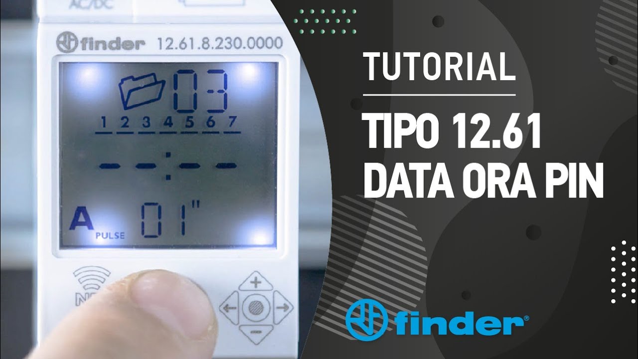 Interruttore orario tipo 12.61 | Data ora PIN | Finder