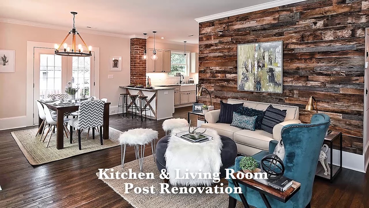 Real Estate Renovation Timelapse in Charlotte NC, Elizabeth Home 4K - Property Flip