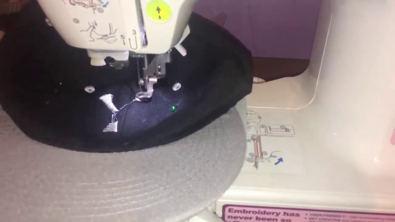 Como bordar una Gorra en Bordadora Casera