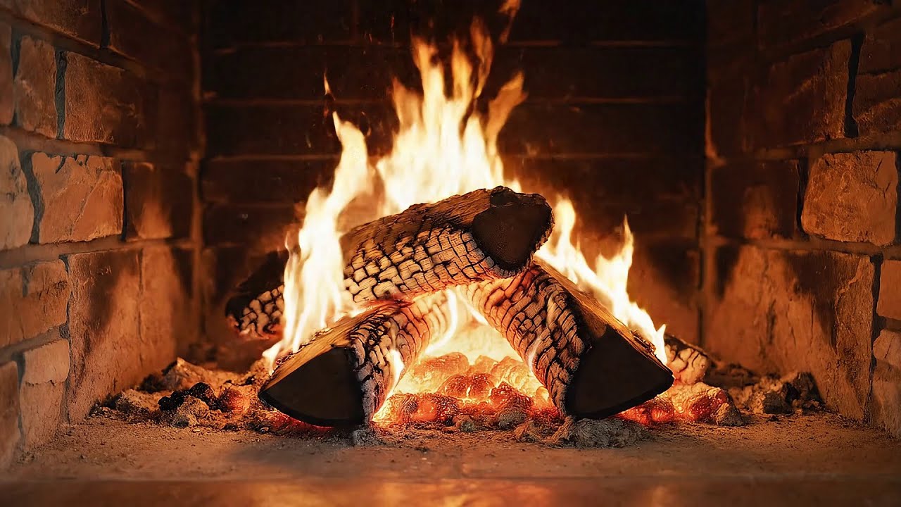 Cozy Fireplace Ambience 🔥 | Warm Crackling Fire for Deep Relaxation & Peaceful Moments