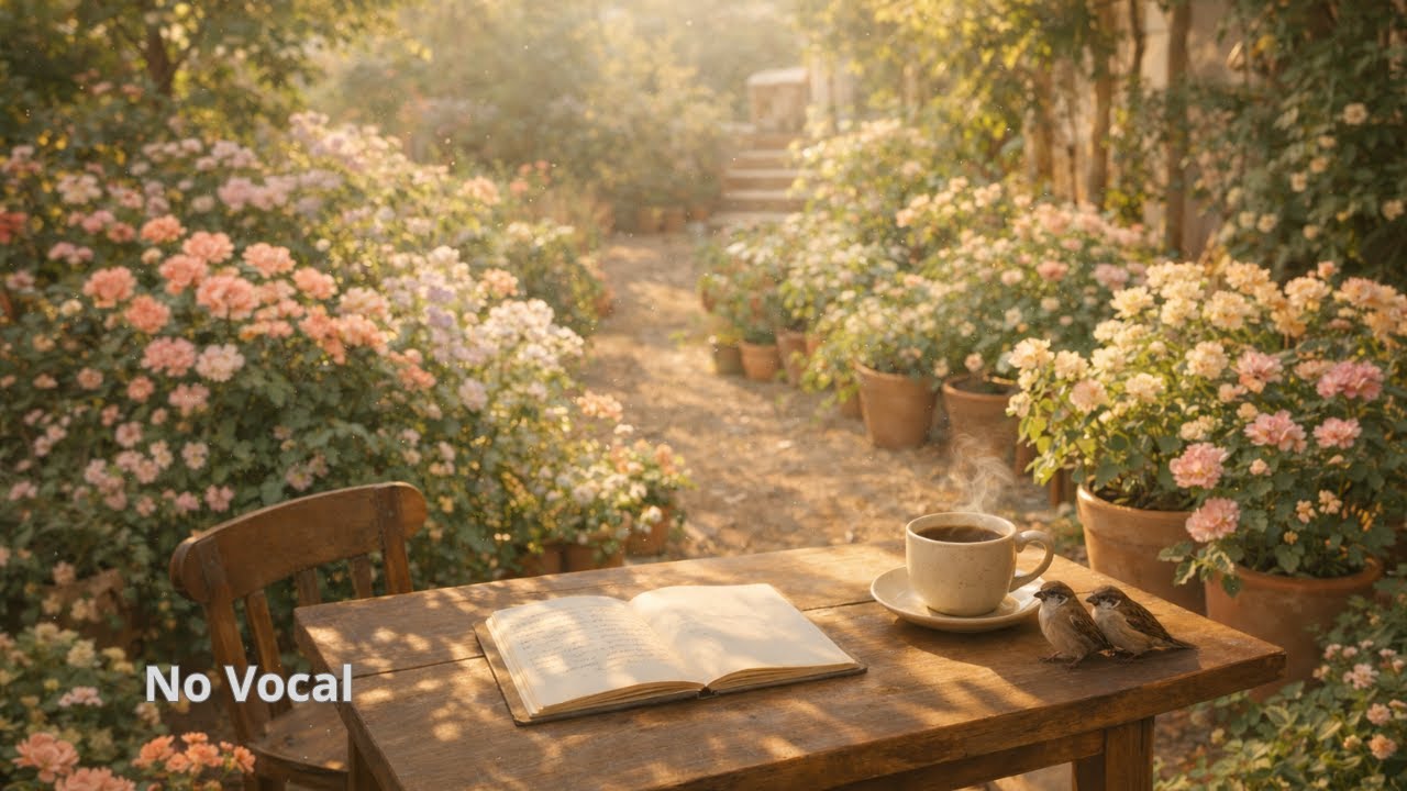 MORNING ZEN CAFE – Soft Piano Ambient (No Vocal) | Focus Without Pressure