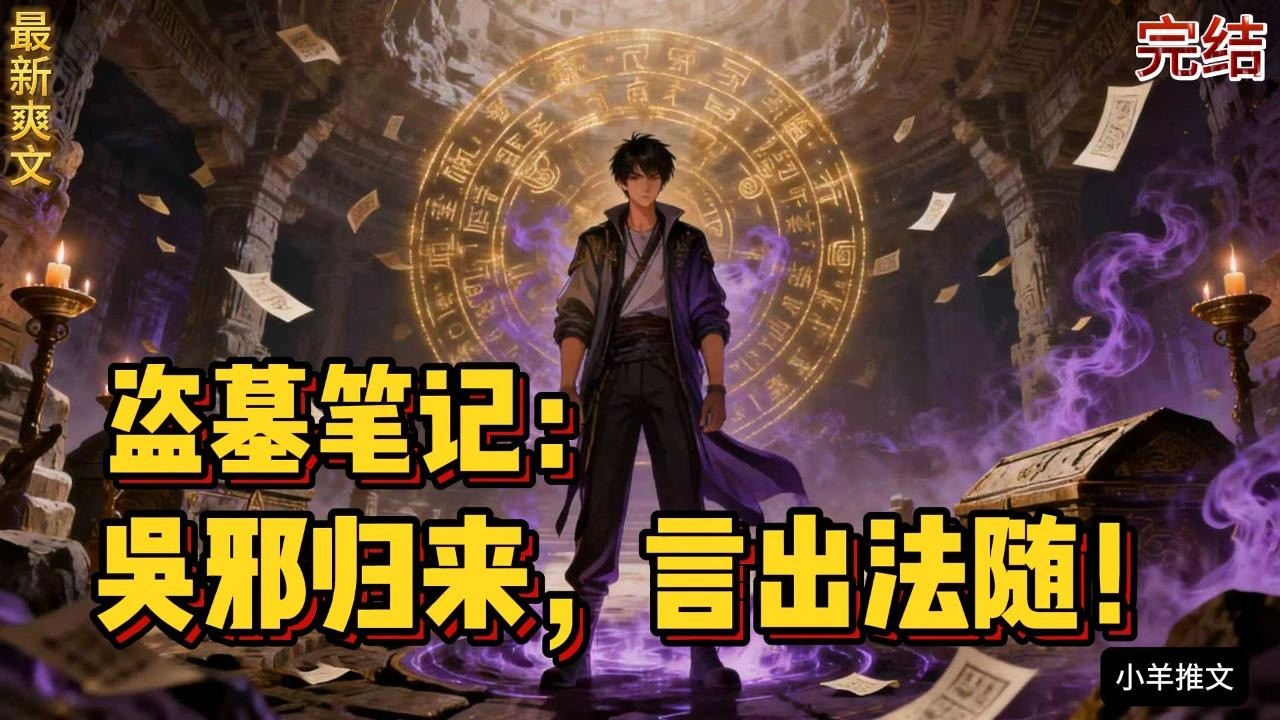 完结《盗墓笔记：吴邪归来，言出法随！》这一世，当血尸从棺椁中暴起扑来，吴邪只是淡淡说了句：“跪下。”那千年凶物便轰然匍匐瑟瑟发抖。这一世，当尸鳖潮水般涌来……#小说  #推文  #重生 #爽文 #有聲