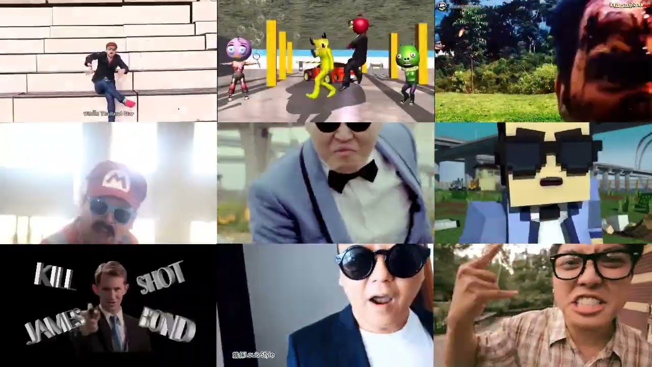 9 Gangnam Style Mashup