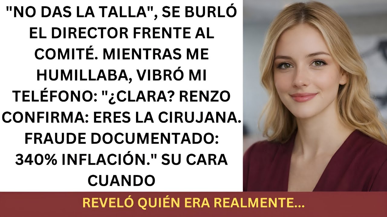 Mi Jefe Me Humilló Sin Saber Que Yo Era La Cirujana Corporativa Más Temida De América Latina