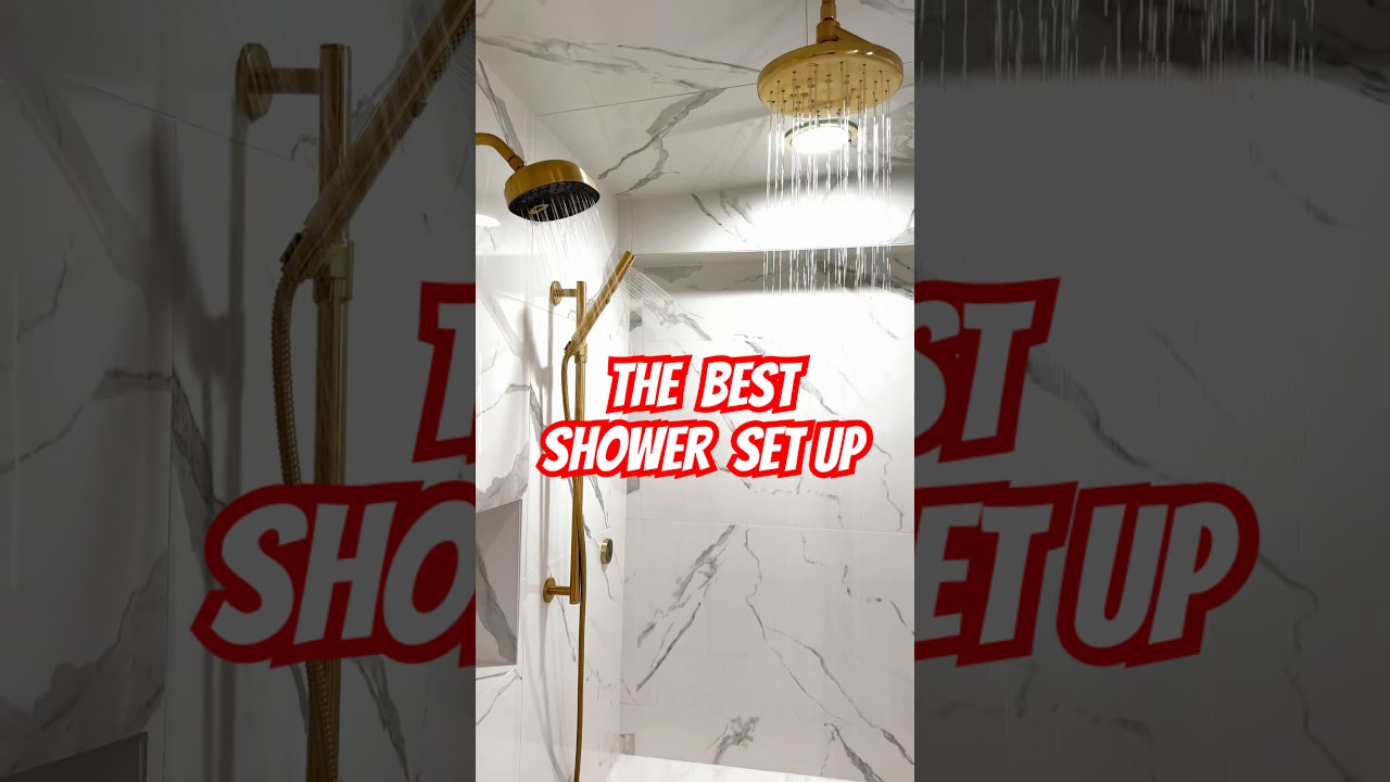 The Best Shower Set Up For Master / Primary Bathroom