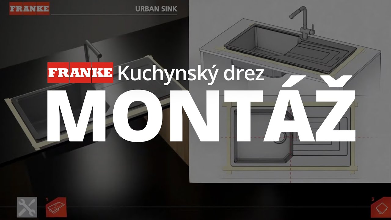 Montáž granitového drezu #Franke URBAN/UBG Easy Fix