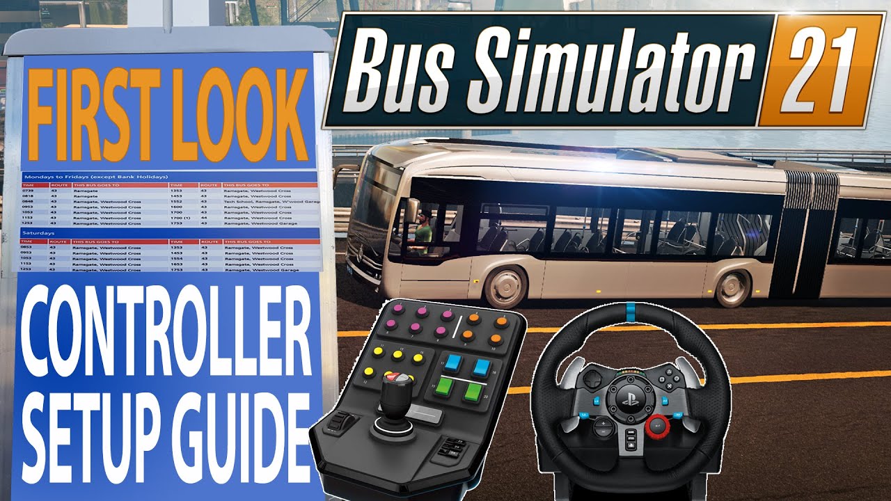 ep.1 FIRST LOOK - G29 + Saitek Side Panel Controller Setup  | PREVIEW Bus Simulator 21 Gameplay