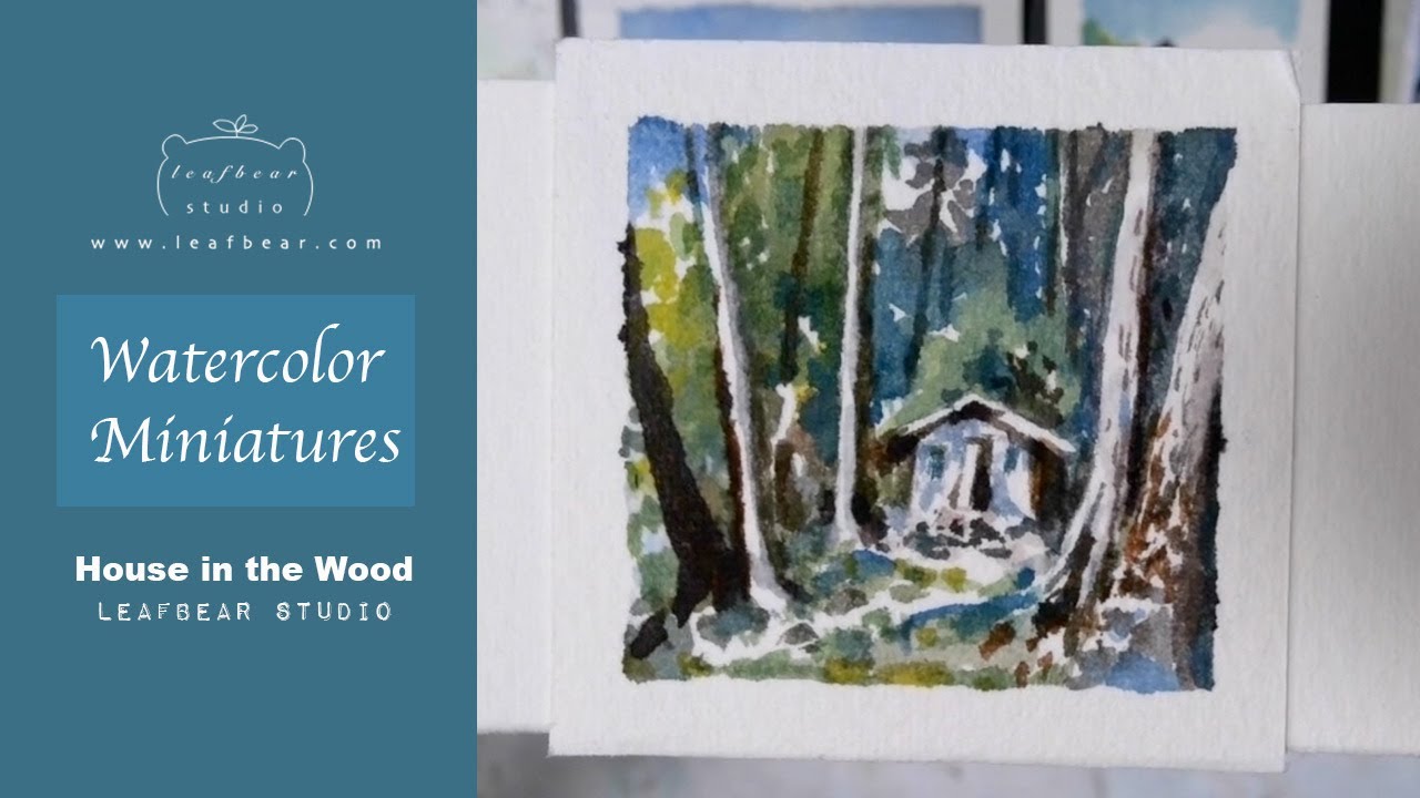 Painting A House in the Wood || Timelapse