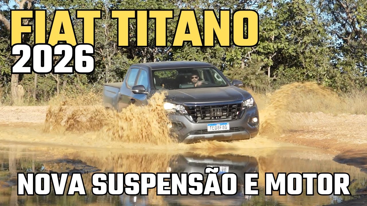 FIAT TITANO 2026 - NOVA SUSPENSÃO E MOTOR MAIS FORTE - AGORA VAI