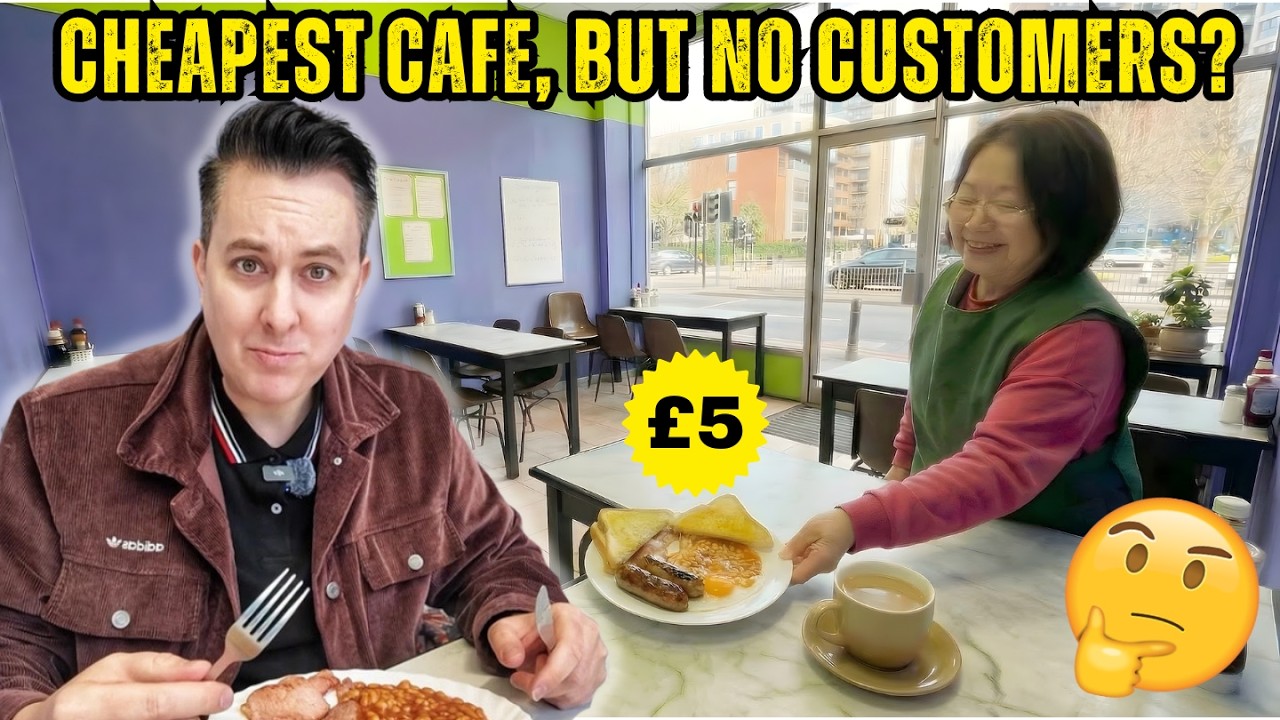 London's CHEAPEST Cafe Never has More than 1 CUSTOMER!