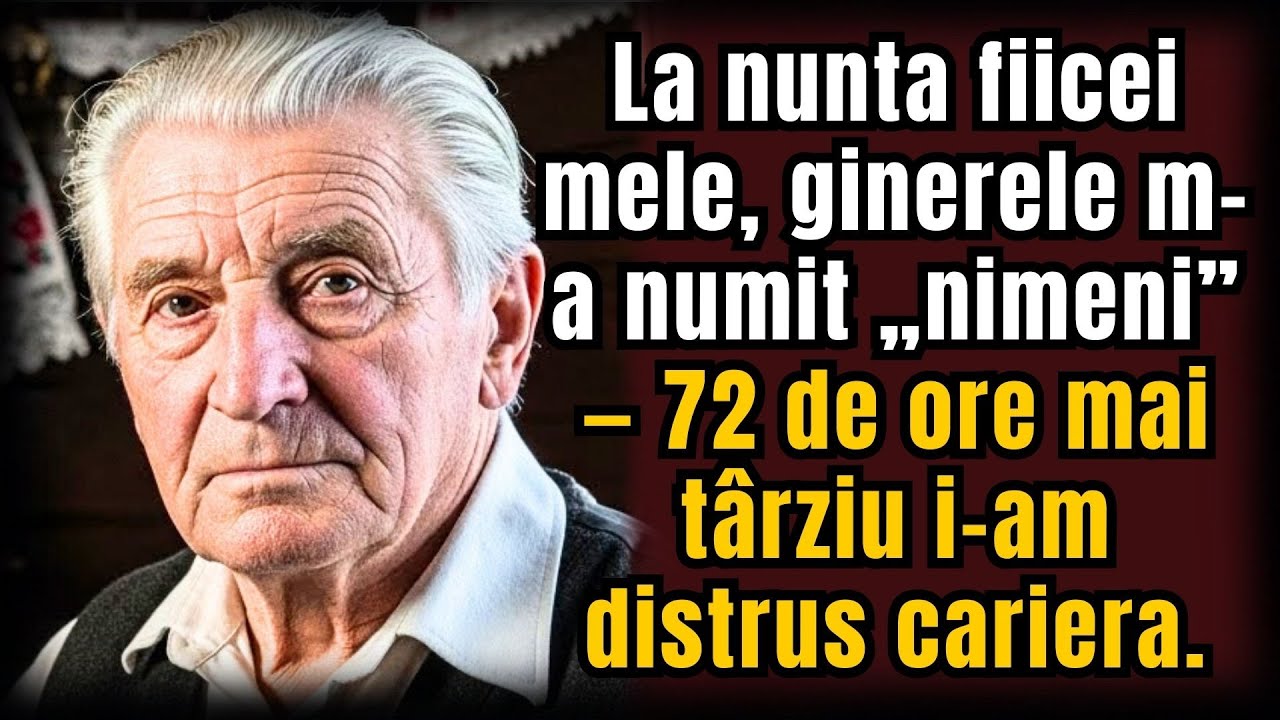 La nunta fiicei mele, ginerele m-a numit „nimeni” — 72 de ore mai târziu i-am distrus cariera.