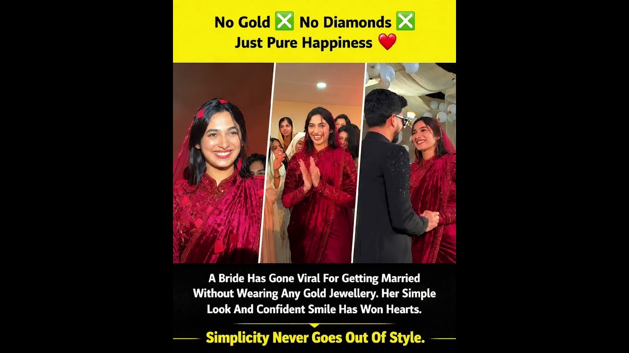 A bride from Kerala has gone viral after choosing a refreshingly simple look for her wedding,