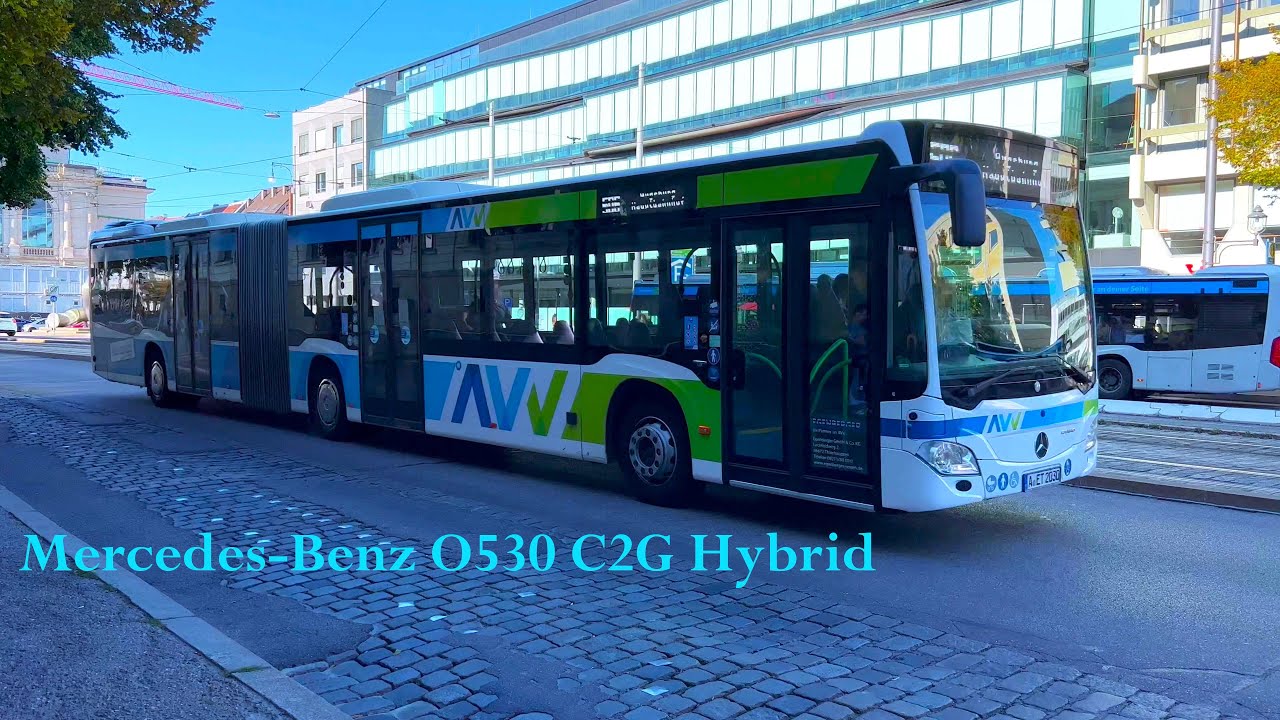 #01 Mercedes-Benz C2G Hybrid |A-ET 2030 ~ Voith [Sound] - extreme Kickdowns |AVV Augsburg Linie 211