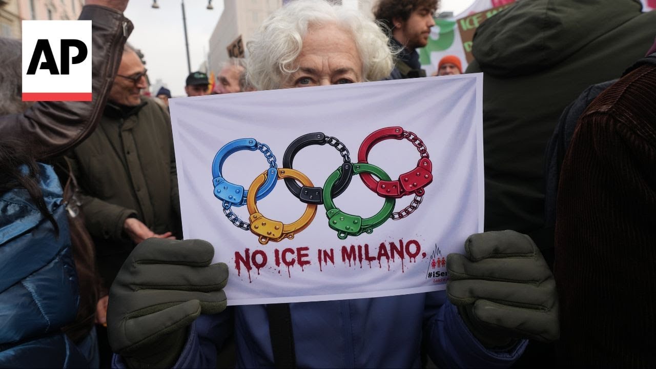 Hundreds in Italy protest against deployment of ICE agents during Winter Olympics