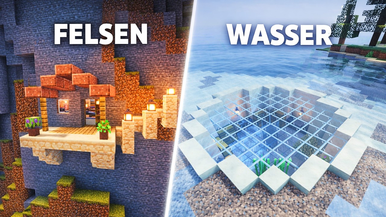 3 EINFACHE Starterbasen für JEDE Welt | Minecraft