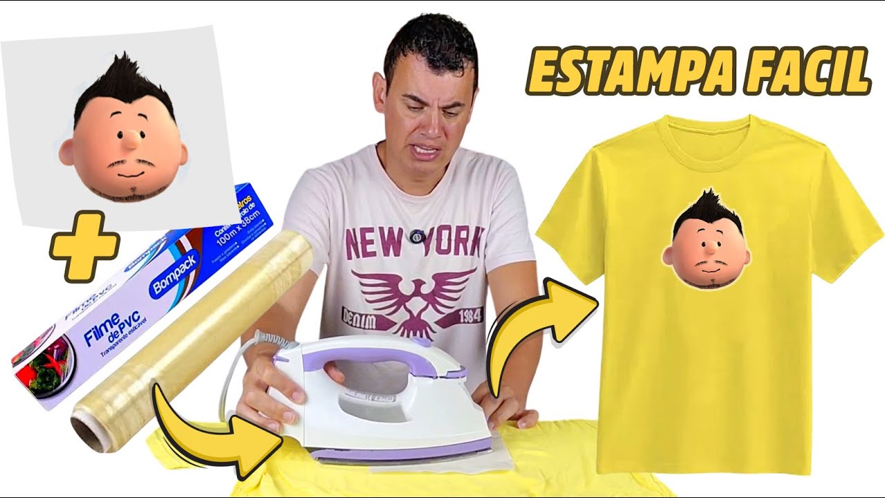 ESTAMPAR CAMISETA COM FERRO DE PASSAR - Fubá online