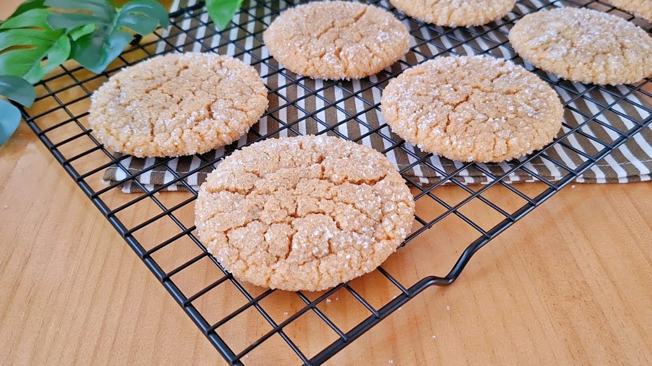 Peanut Butter Crinkle Sugar Cookies