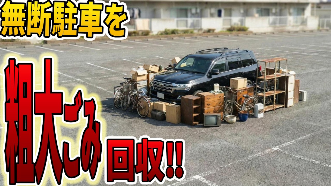 無断駐車にアパート住民が仕返し→車ごと粗大ごみ扱いで80万円請求