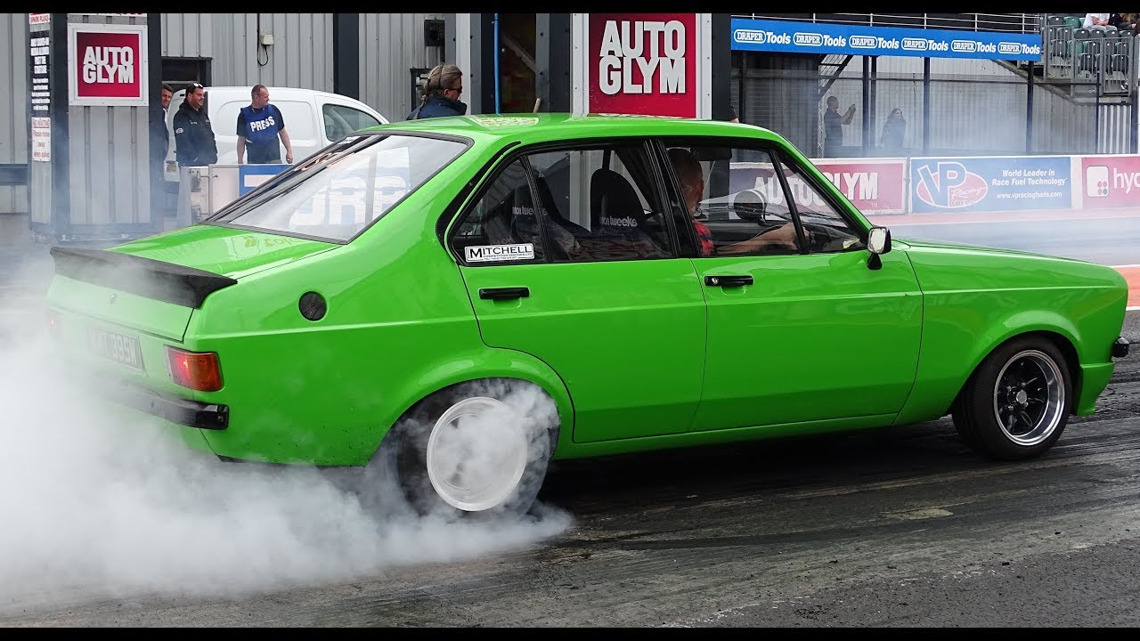 Ford Escort Mk1 and Mk2 Drag Racing Compilation Video From 2017