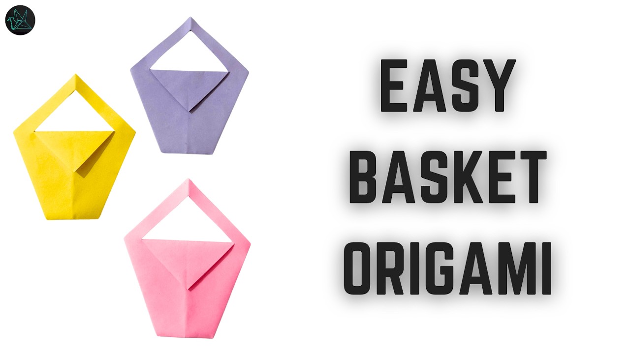 Easy paper basket craft in just 5 minutes! |GMRVS ARTS AND CRAFTS| #paperbasket #papercraft