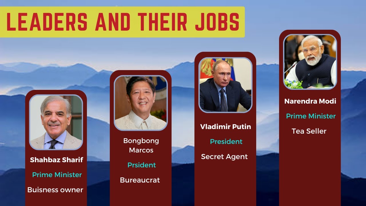 Top Leaders and their jobs. #infozone #topleaders