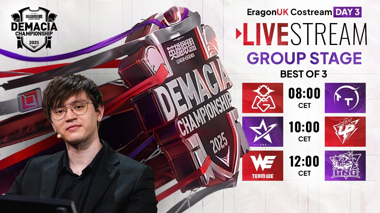 🔴 Demacia Cup 데마시아 컵 | Day 3 | OMG vs TT | FRK vs UP | WE vs LNG 🔴