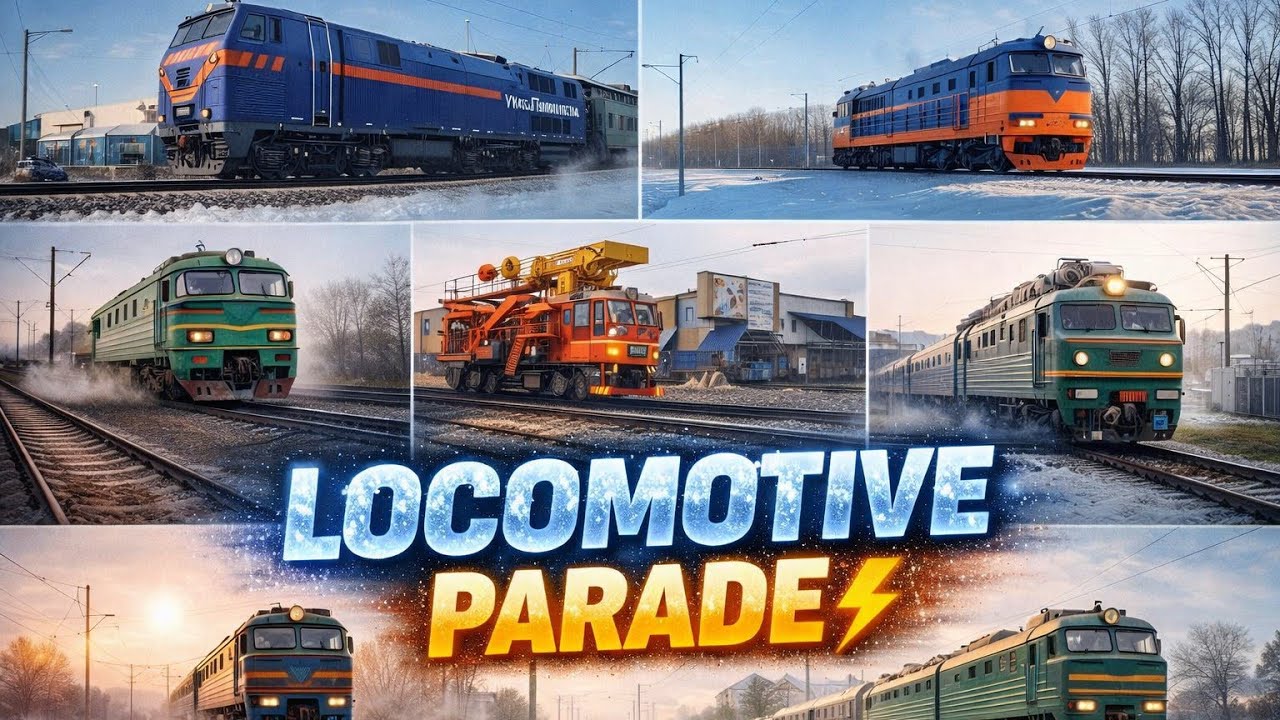 Сталь у русі ⚡ Збірка локомотивів на рейках України ⚡ Locomotives of Ukraine Compilation