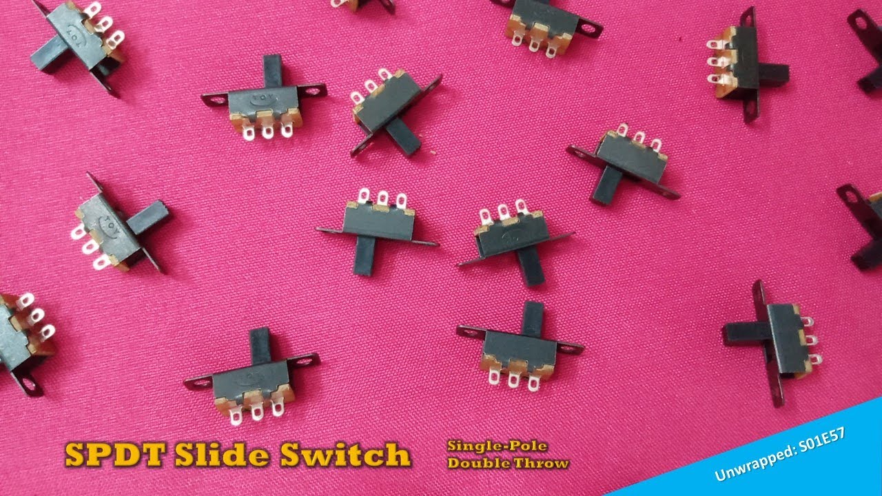 Unwrapped: S01E57 | SPDT Slide Switch | Single Pole, Double Throw | &copy; PRODUCTS.ML | Electronics