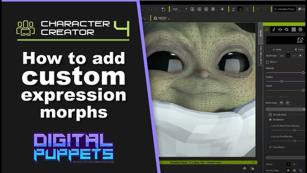Face Profile Editor CC4 Tutorial - How to add custom expression morphs
