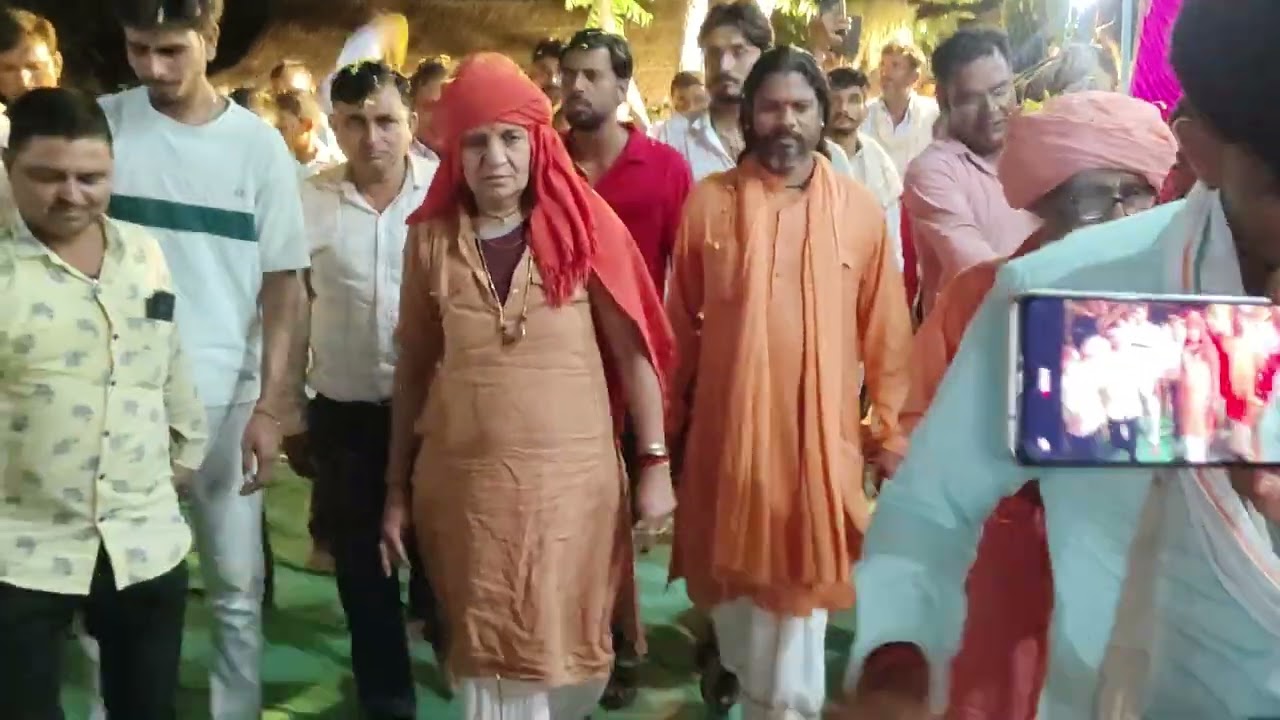 श्री श्री 108 मोहन दास जी महाराज श्री श्री 108 हरि दास जी महाराज  की बगीची मे स्वागत करा रुल्याणी मे