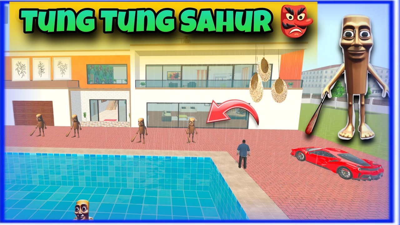 Franklin 🤯 With Tung Tung Sahur 👺 | Indian Theft Aura Game 🎯