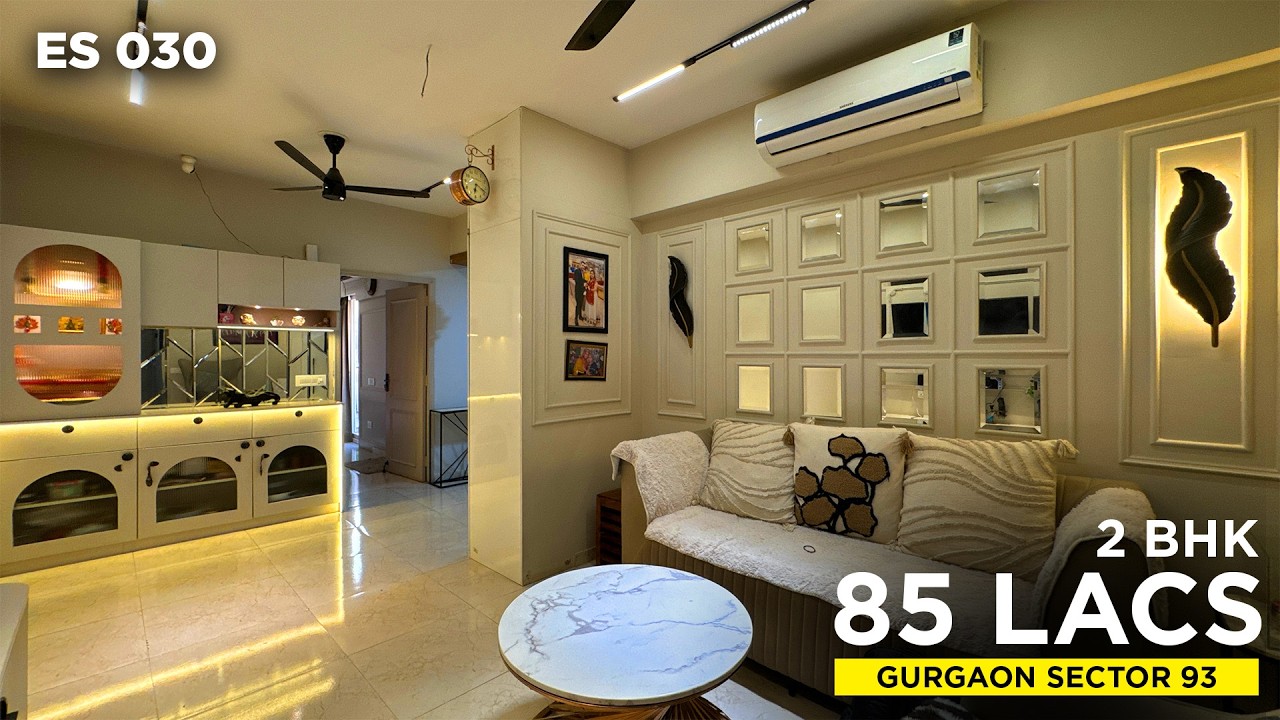 🔥 Fully Furnished 2 BHK in Gurgaon Just ₹85 Lakh 😱 Gated Society | ES 030