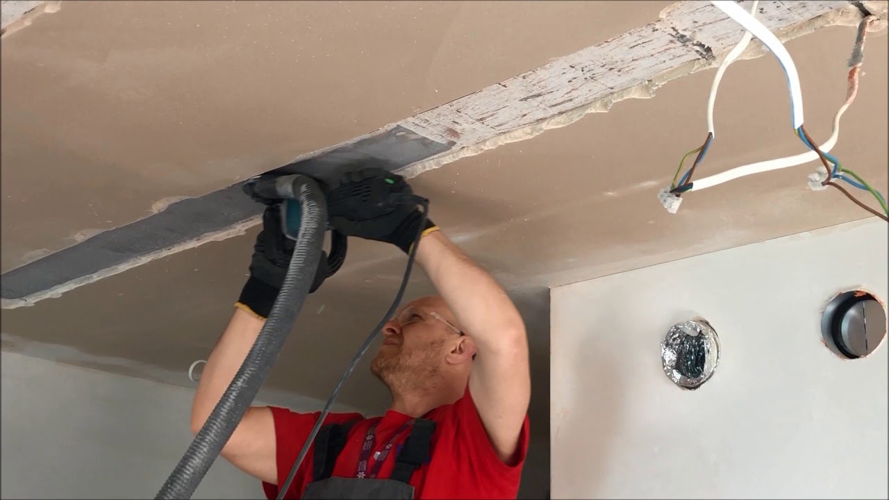Wzmacnianie Stropu Taśmami Węglowymi przed wycięciem słupa Strengthening Ceiling with Carbon Fiber