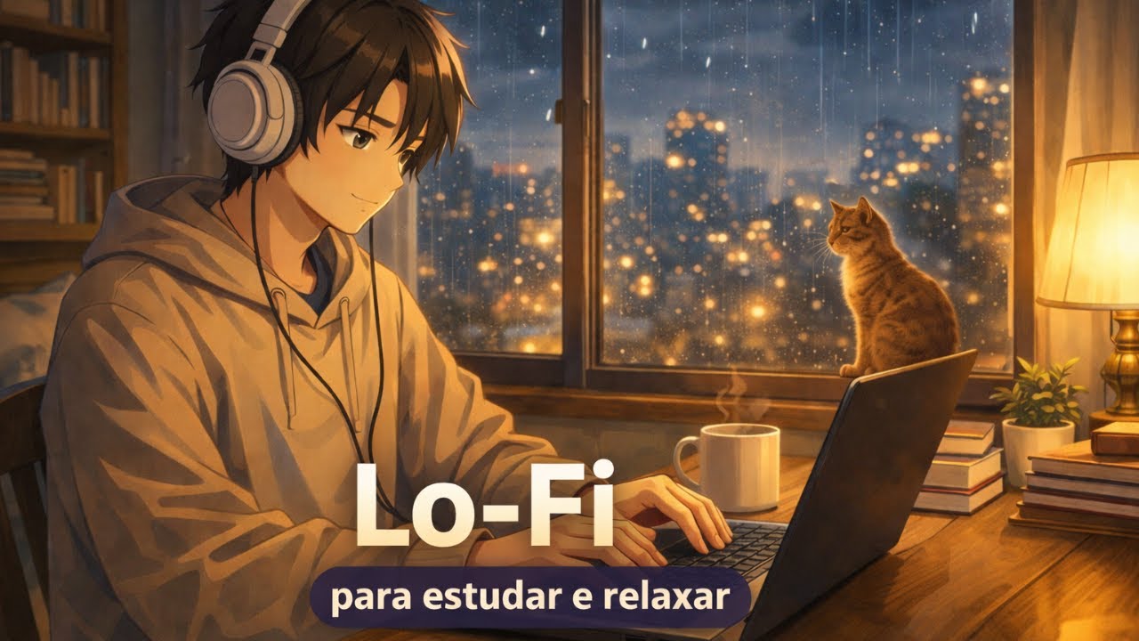 Lo-Fi para Estudar e Relaxar ☕🌧️ | Música Calma para Foco, Concentração e Tranquilidade