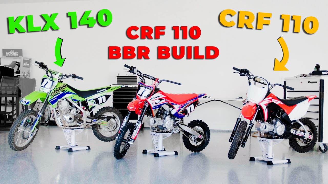 Honda CRF110 BBR и BBR Pro Comp Build и KLX140