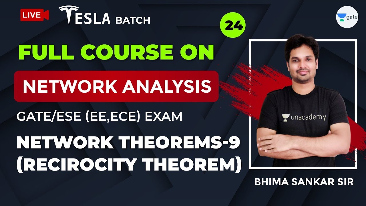 Network Analysis | Network Theorems - 9 (Reciprocity Theorem) | Lec 24 | GATE/ESE 2021 Exam