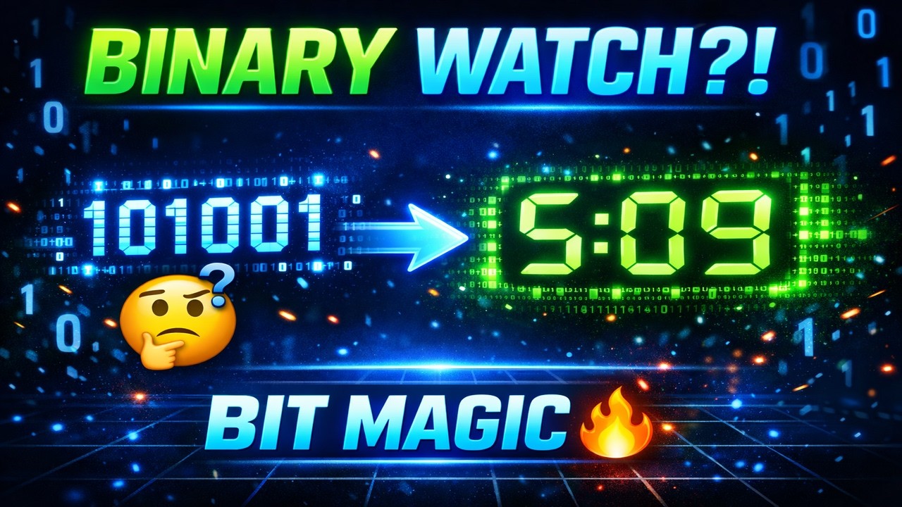 Leetcode 401. Binary Watch | Bit Manipulation Made Easy