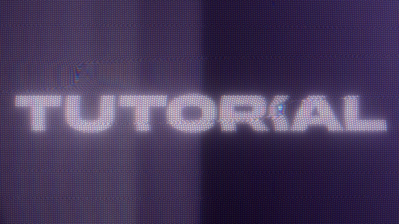 CRT/analog distorted TV screen effect (touchdesigner tutorial)