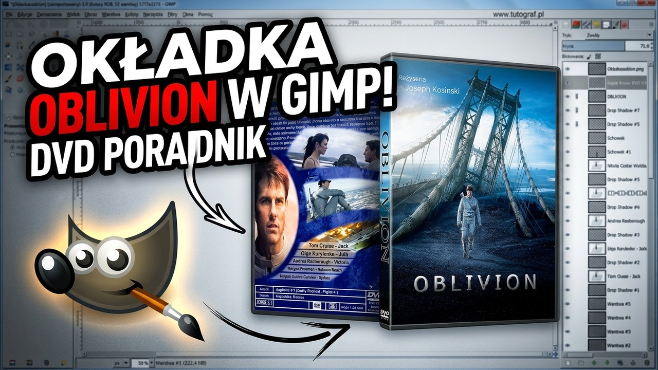 Gimp - Jak zrobić okładkę DVD