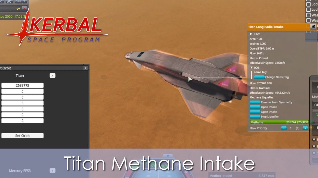 Система впуска метана Titan (KSP-RSS)