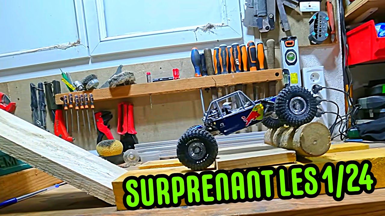 il pleut mais ça n'empeche pas de rouler les crawler 124 à l'atelier (17/01/26)