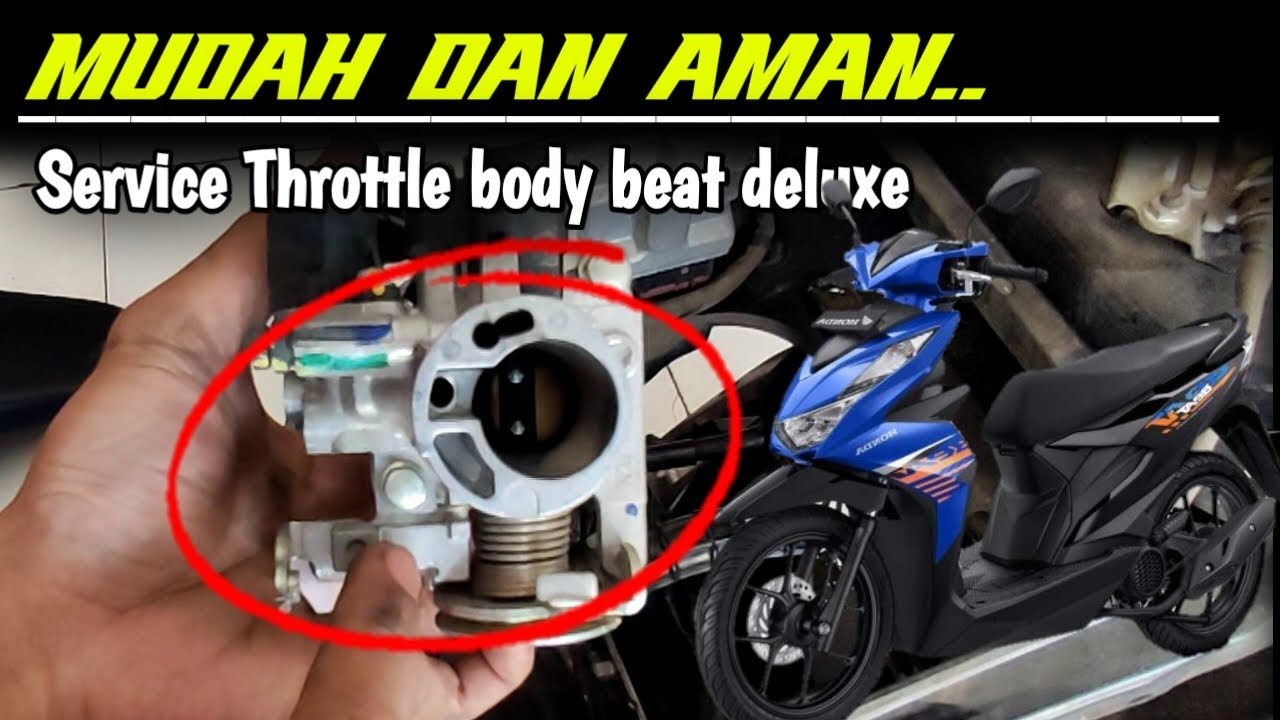 TANPA ANGIN KOMPRESOR‼️CARA SERVICE THROTTLE BODY BEAT DELUXE