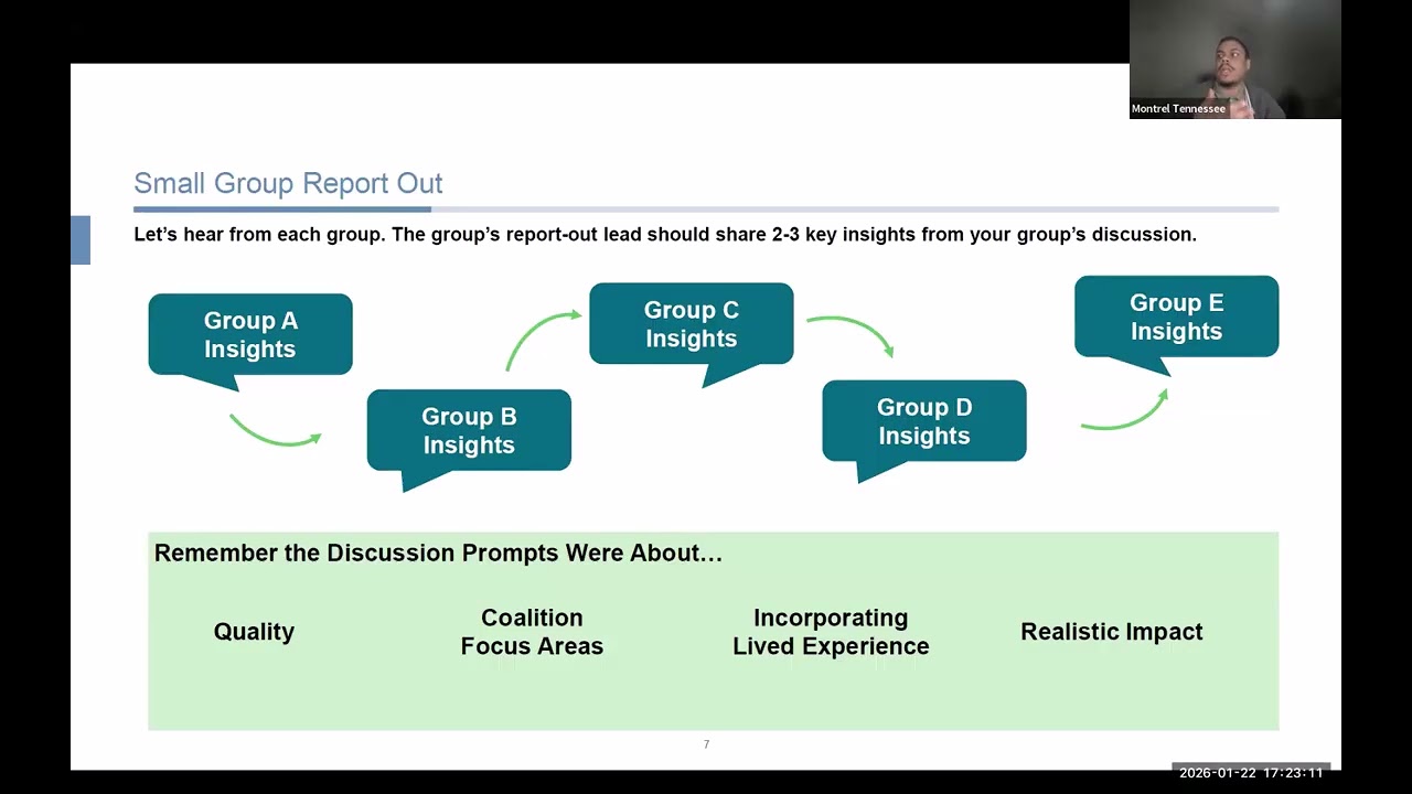Quality Improvement Coalition Listening Session   Self Advocates and Families