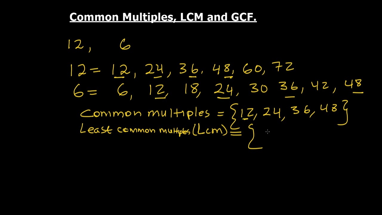 | Xisaab | Common Multiples, LCM and GCF |