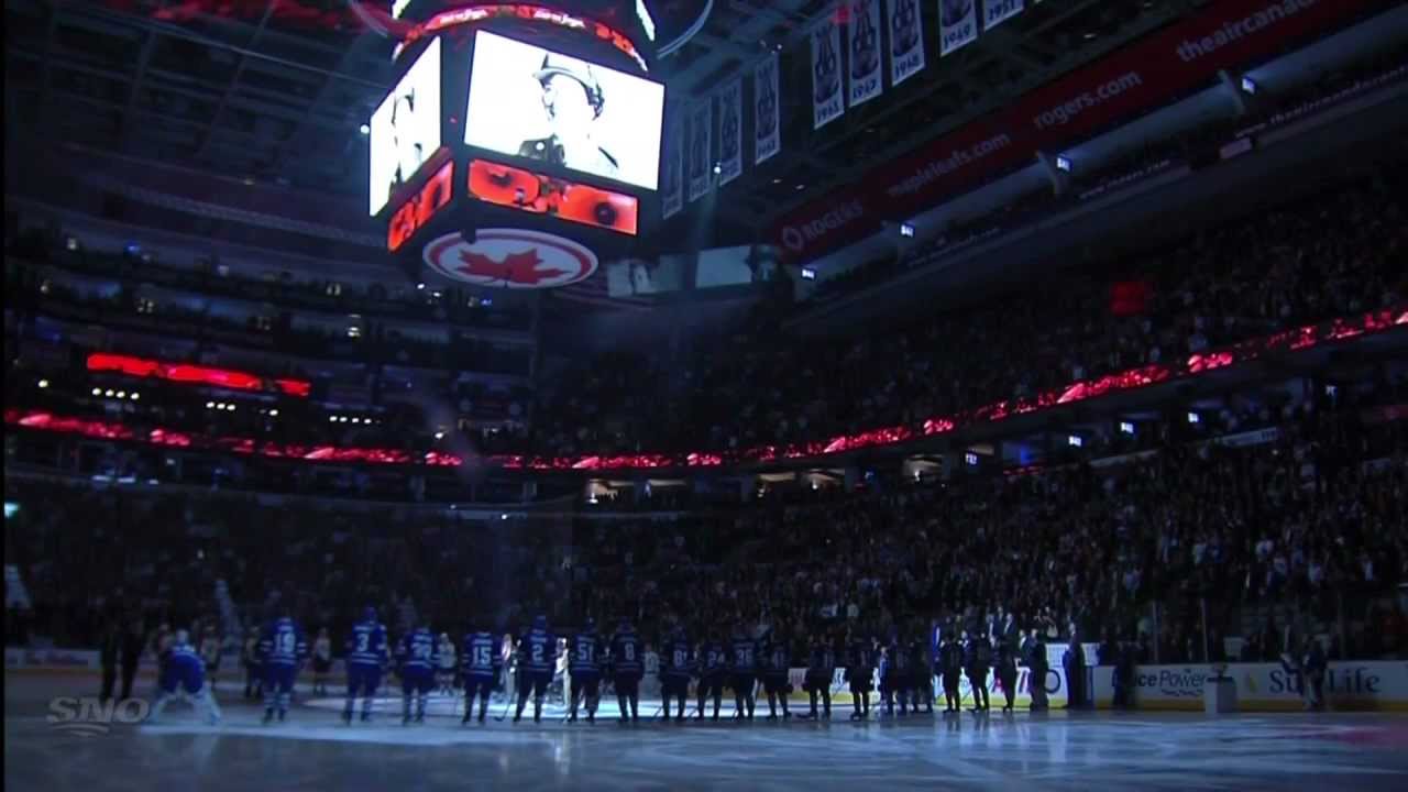 Remembrance Day Pre-Game Ceremony - Panthers vs Leafs - Nov 8th 2011 (HD)