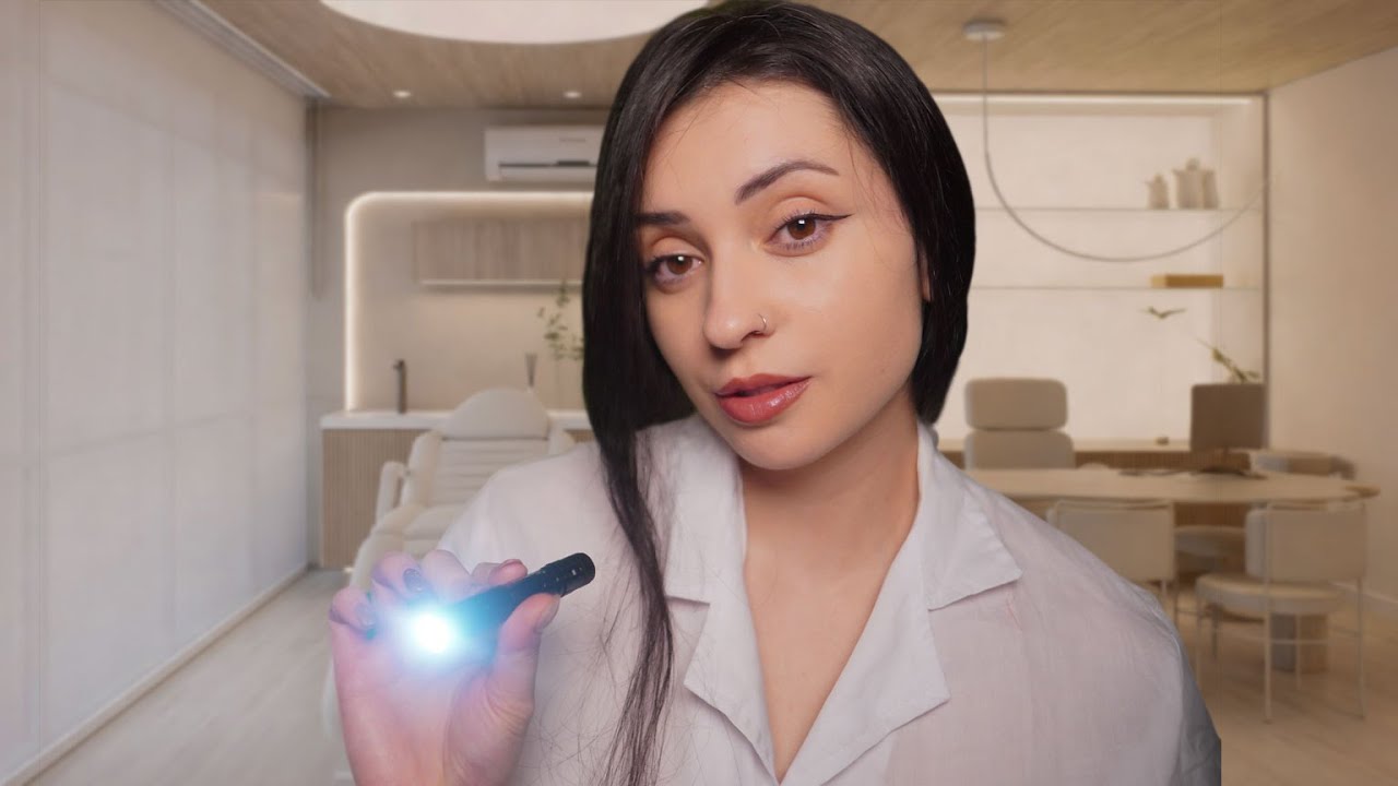 ASMR Examen de Nervios Craneales 🧠✨Médico Realista