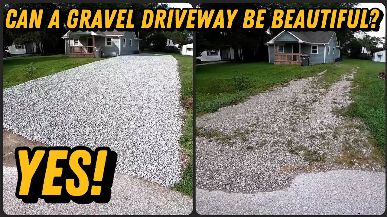MORE GRASS THAN GRAVEL! Gravel Driveway Repair-Schott Services